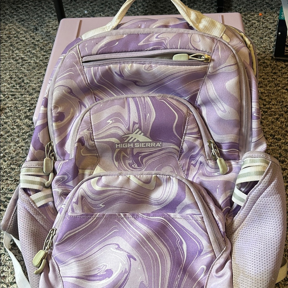 High Sierra Lavender Swirl Backpack